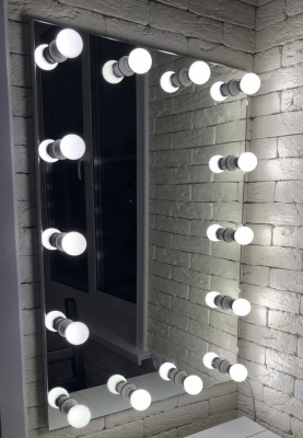 зеркало гримерное с врезными светильниками сп-480016